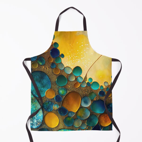 Aperçu de l'œuvre Pointillism seaglass golden streams abstract créée et vendue par Piotrek0001.
