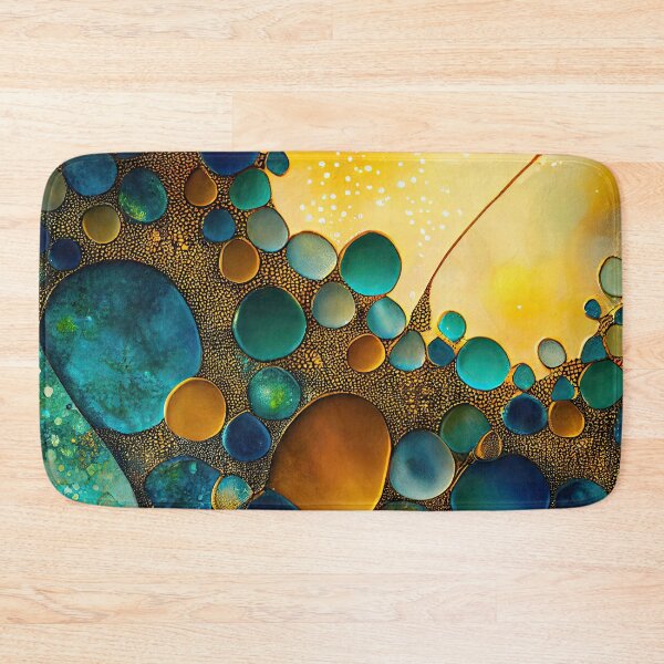 Item preview, Pointillism seaglass golden streams abstract designed and sold by Piotrek0001.