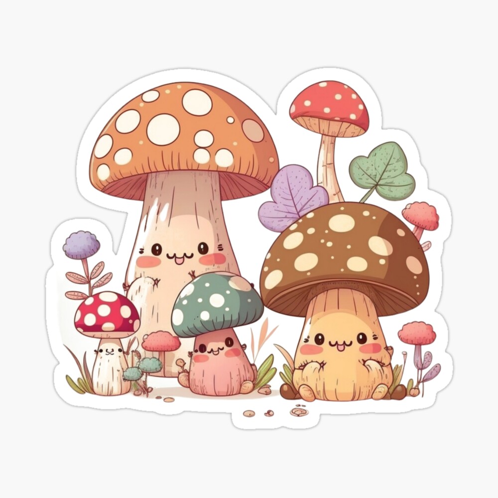 Cute mushroom with totoro forest sprite friends 🍄🌱 | Cute doodles, Cute  animal drawings kawaii, Cute cartoon wallpapers