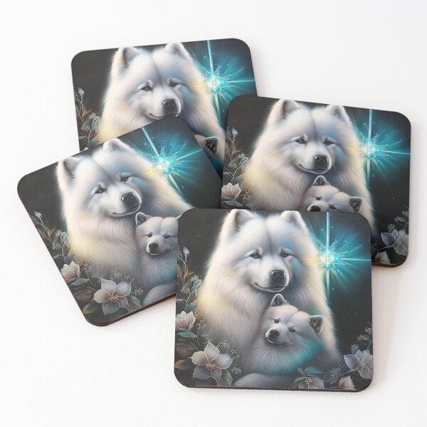 Item preview, Captivating Samoyeds designed and sold by Nocturne  Paws.