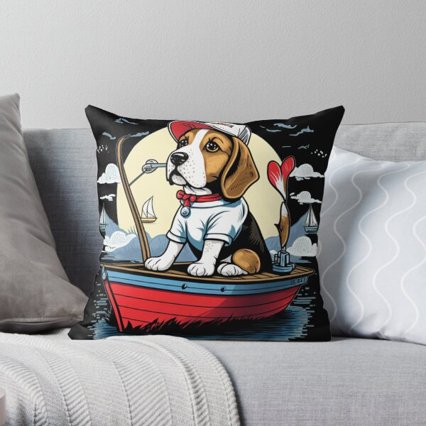 Dog Fishing Pillows & Cushions for Sale