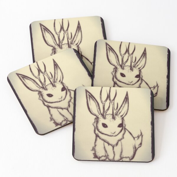 Item preview, Cute jackelope sketch  designed and sold by BerryPecanArts.