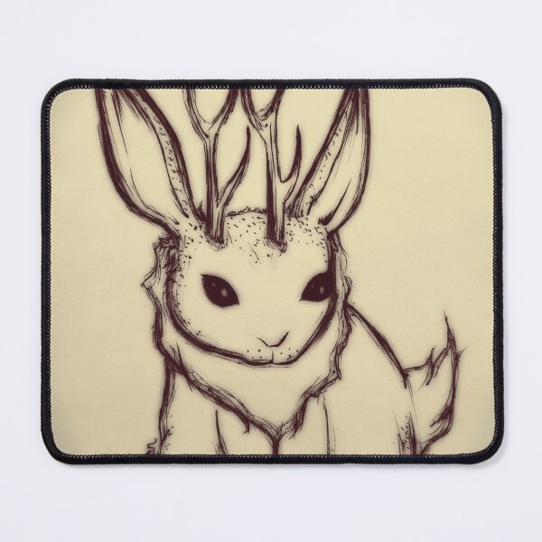 Item preview, Cute jackelope sketch  designed and sold by BerryPecanArts.