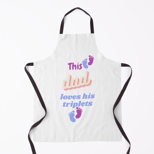 Item preview, this dad loves his triplets designed and sold by tatouma-shopp.