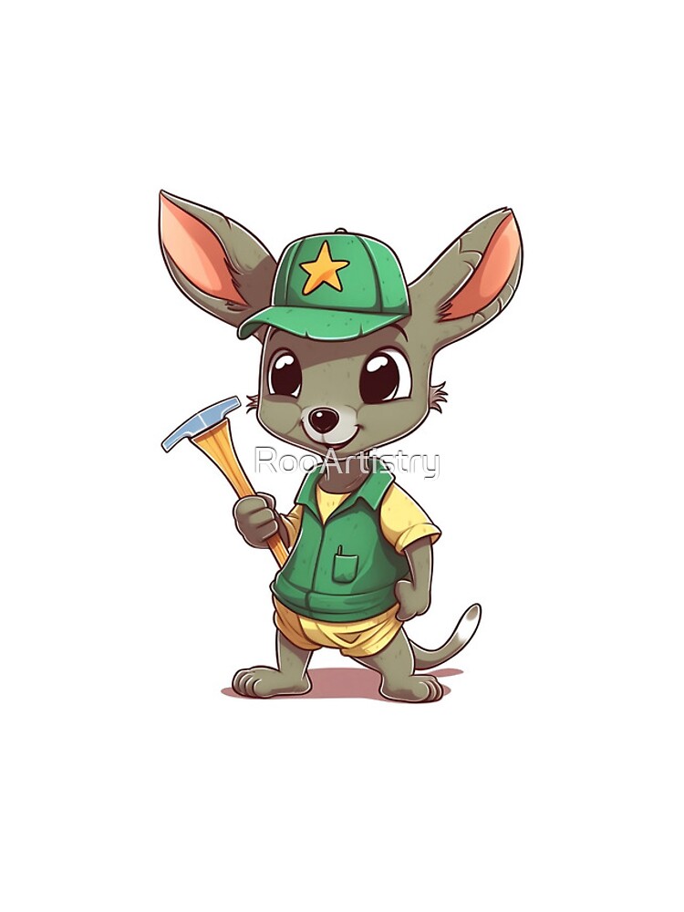 Thumbnail 4 of 4, iPhone Case, Tradie Chibi Roo designed and sold by RooArtistry.