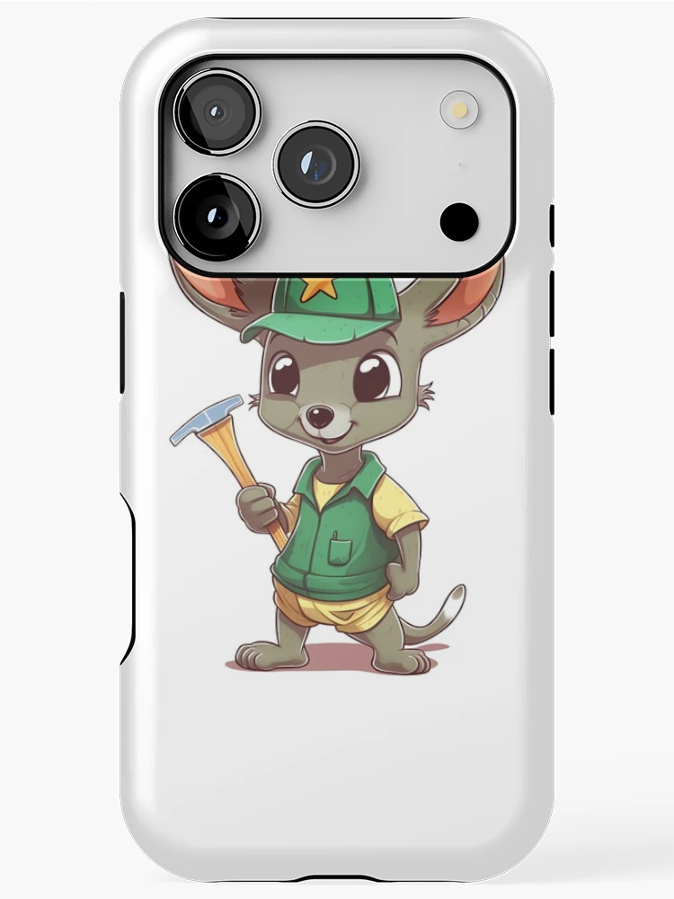 Thumbnail 1 of 4, iPhone Case, Tradie Chibi Roo designed and sold by RooArtistry.