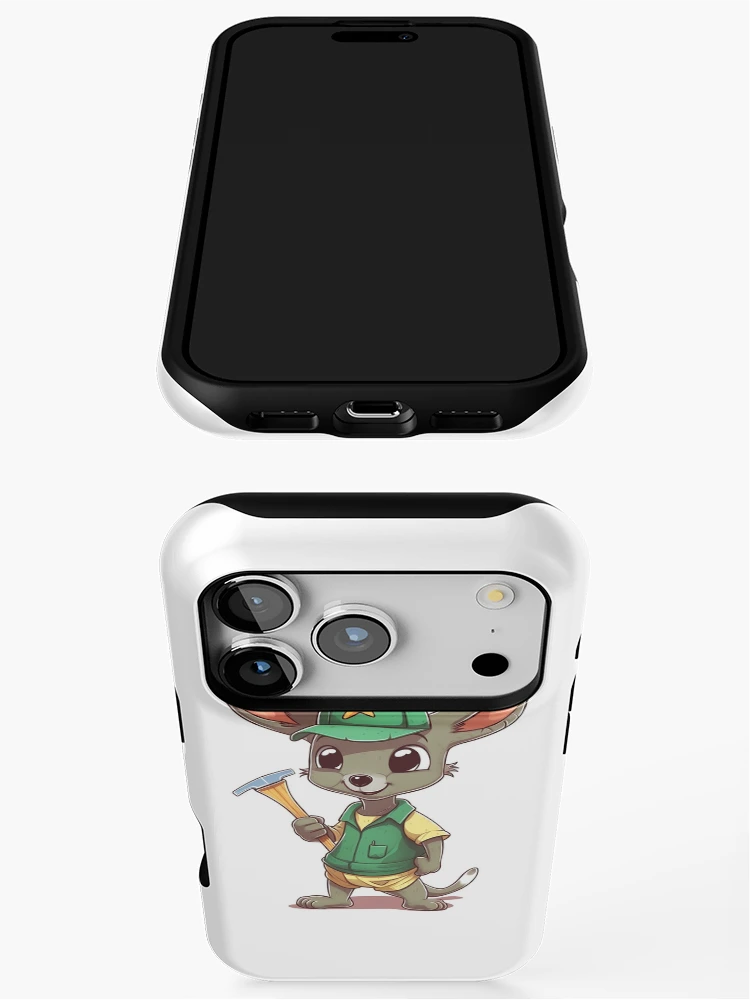 Thumbnail 3 of 4, iPhone Case, Tradie Chibi Roo designed and sold by RooArtistry.