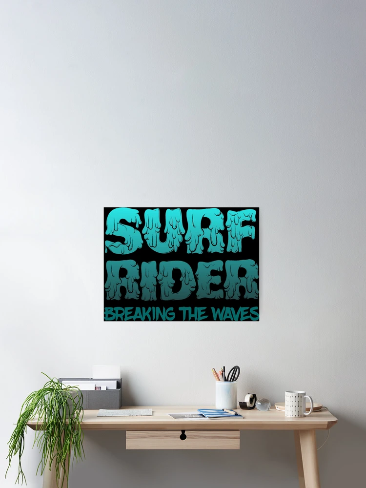 Thumbnail 2 of 3, Poster, Surf Rider designed and sold by SunsetFootsteps.