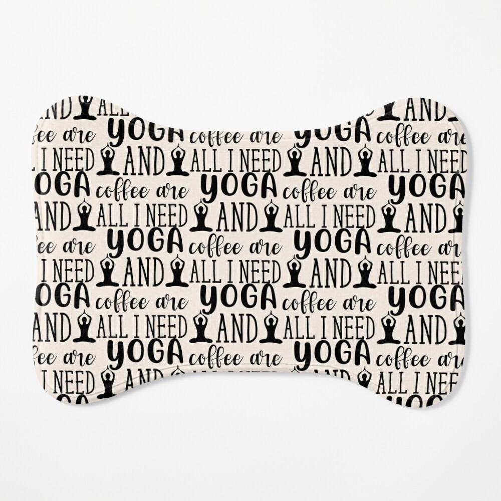 LLG Quote: YOGA./ Coffee. Yoga. Mimosa. Large Black or Oyster White Eco Tote  Bag w. Logo & Signature. — Ladies' Life Guide