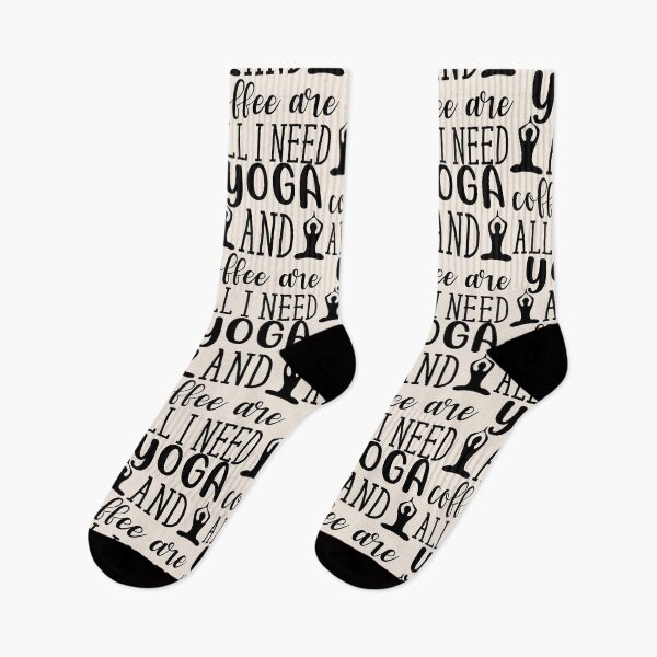 Item preview, Yoga Quotes Yoga and Coffee Are All I Need Motivational Saying designed and sold by SoccaTamam.