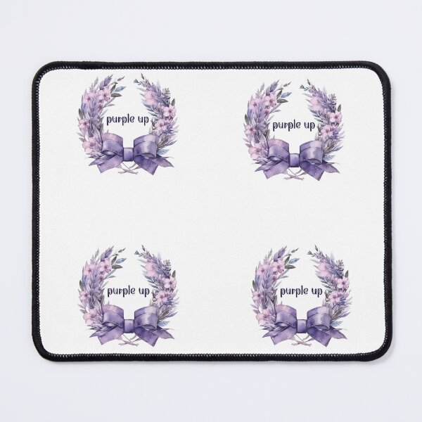 Item preview, Strength in Bloom cutout stickerpack - purple up a purple floral aquarelle wreath  designed and sold by EmeraldeaArt.