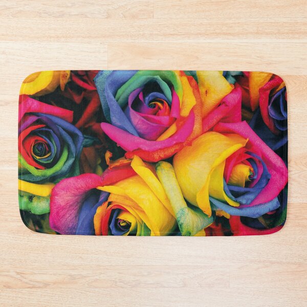 Item preview, beautiful roses, rainbow colors pattern designed and sold by Mauswohn.