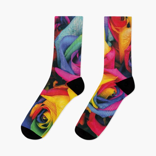 Item preview, beautiful roses, rainbow colors pattern designed and sold by Mauswohn.