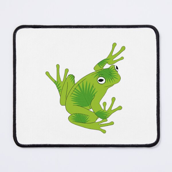 Item preview, Fan palm leafy green frog designed and sold by LibbyHaggerArt.