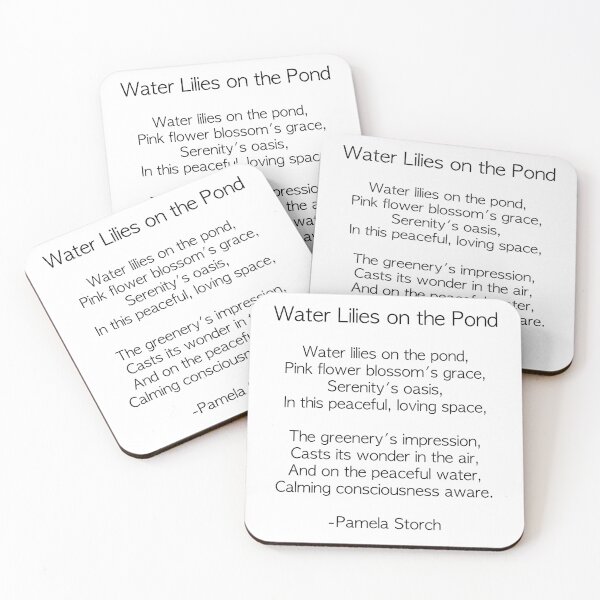 Item preview, Water Lilies on the Pond Poem designed and sold by Pamela Storch.