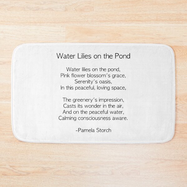 Item preview, Water Lilies on the Pond Poem designed and sold by Pamela Storch.