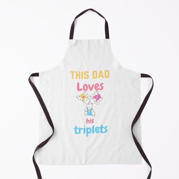 Item preview, this dad loves his triplets designed and sold by tatouma-shopp.