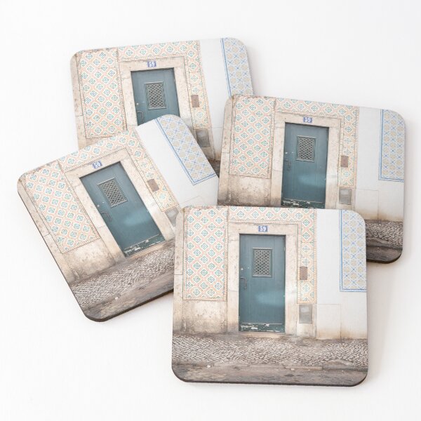 Item preview, Portuguese Tiles | Dark Green Door | Alfama Lisbon designed and sold by PhotosByVille.