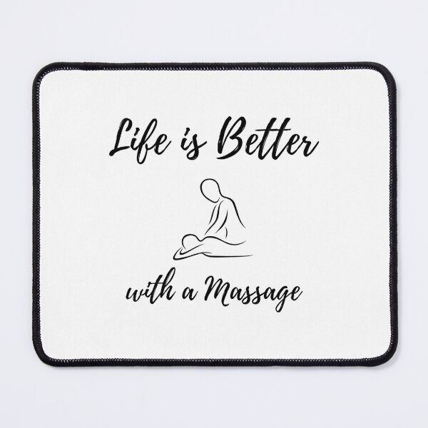 Item preview, Life is better with a massage designed and sold by SurrealAnimals.