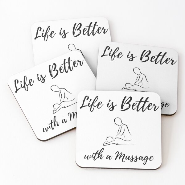 Item preview, Life is better with a massage designed and sold by SurrealAnimals.