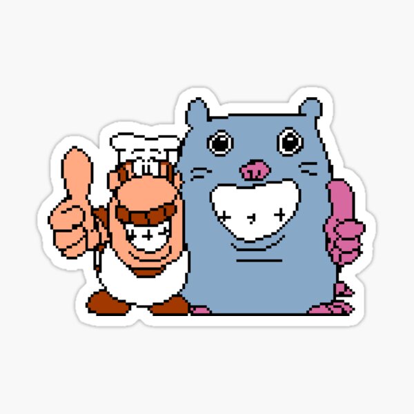 "Pizza Tower Brick Stupid Mouse And Gustavo" Sticker For Sale By 67 ...