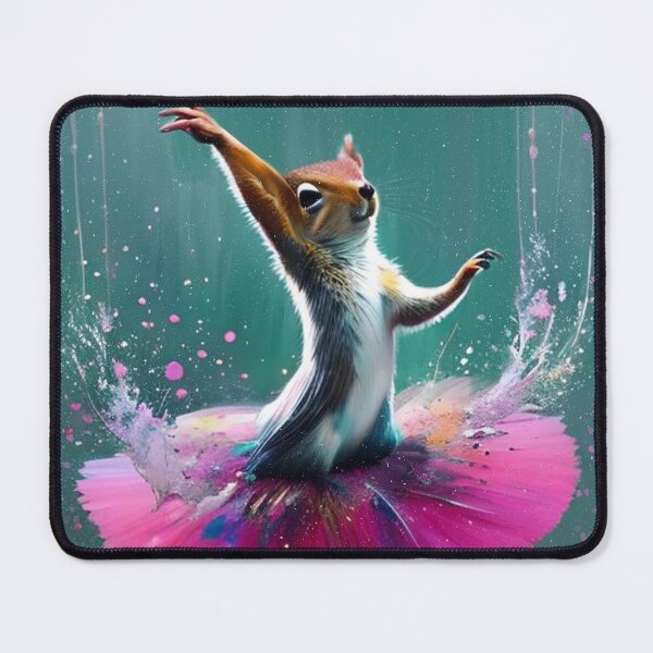Item preview, Dancing squirrel with pink ballerina tutu designed and sold by TheStoryBox.