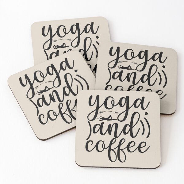 Item preview, Yoga Quotes Yoga and Coffee Are All I Need Motivational Sayings designed and sold by SoccaTamam.