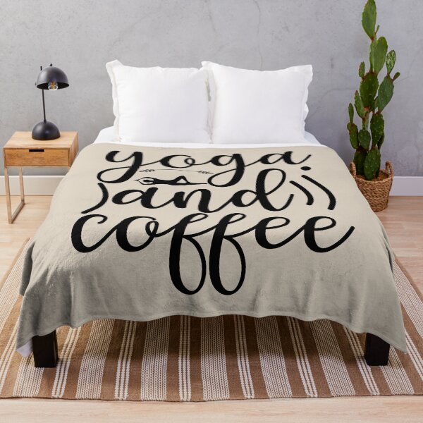 Item preview, Yoga Quotes Yoga and Coffee Are All I Need Motivational Sayings designed and sold by SoccaTamam.