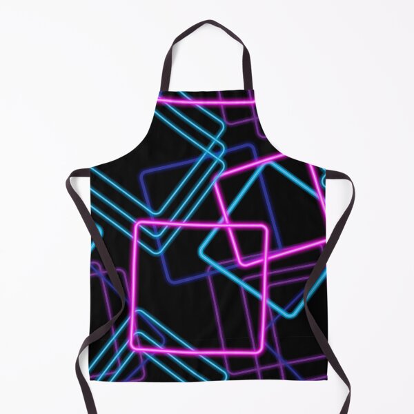 Item preview, Seamless pattern of glowing neon squares designed and sold by Marina Smorodinskaya.