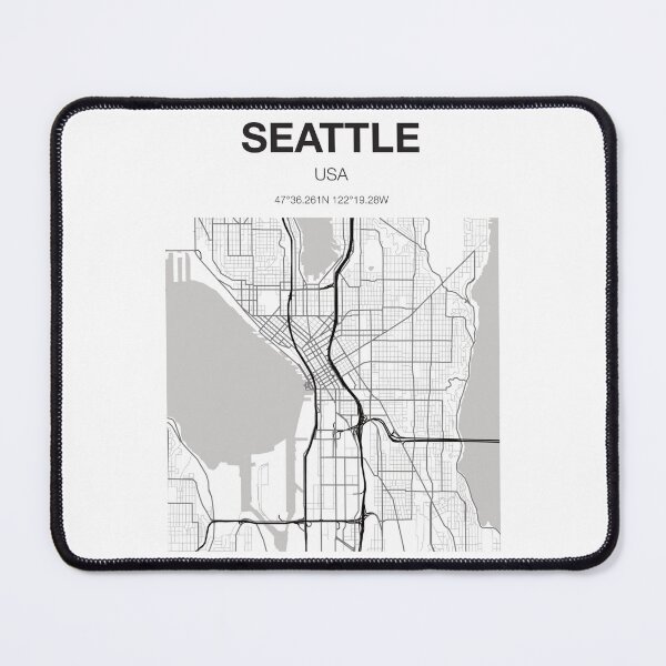 Item preview, Map of Seattle designed and sold by SundownDesigns.
