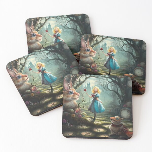 Item preview, Alice in Wonderland. "Tea Party with the Mad Hatter and the Cheshire Cat" designed and sold by thewandswant.