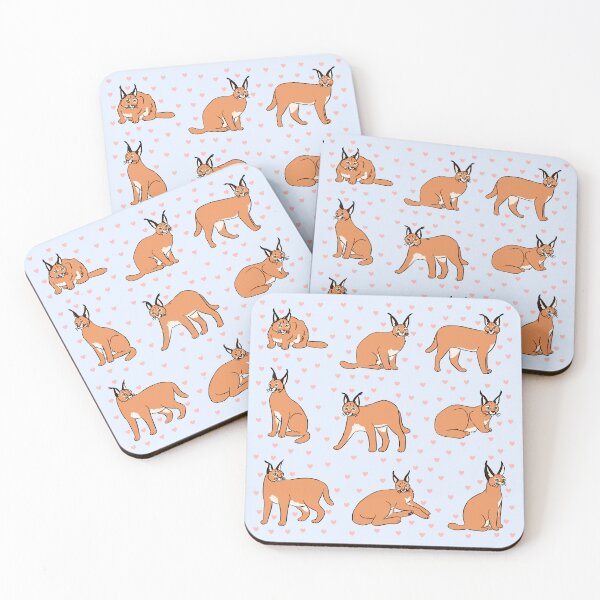 Item preview, Cute caracal pattern  designed and sold by Yarafantasyart.
