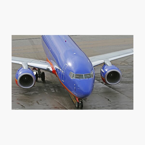 Blue Airplane Photographic Print