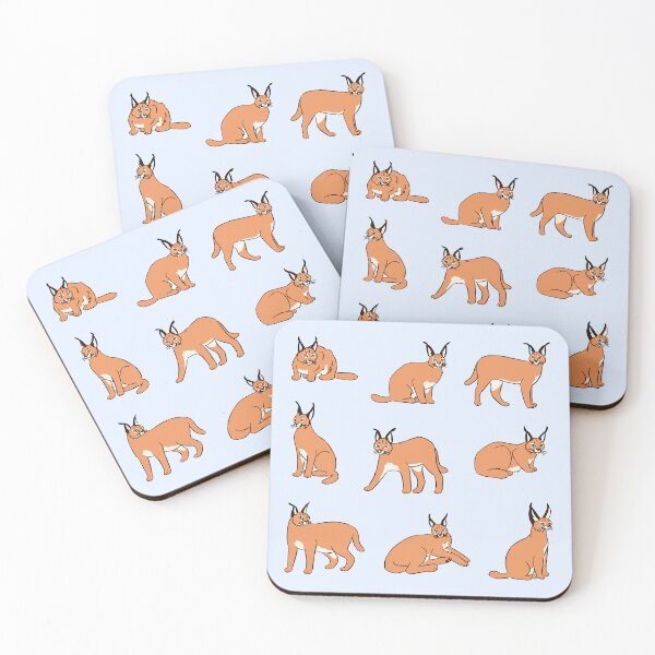 Item preview, Cute caracal pattern  designed and sold by Yarafantasyart.