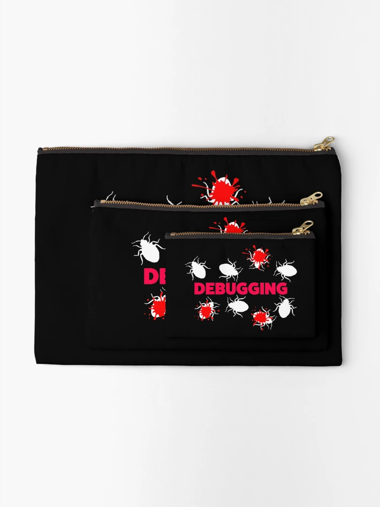 Thumbnail 2 of 4, Zipper Pouch, Debugging designed and sold by KeepOnCoding.