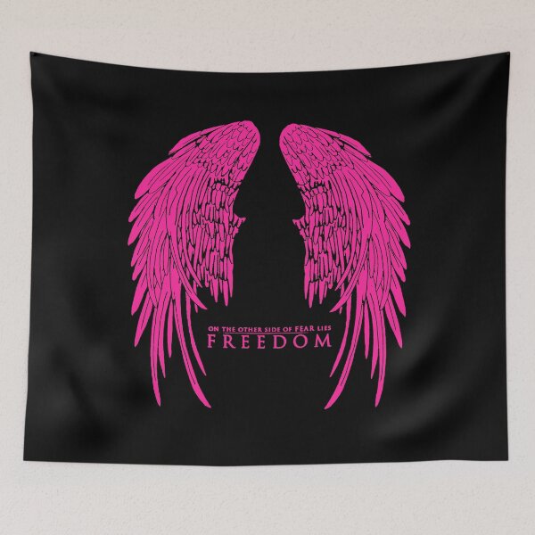 Item preview, On The Other Side of Fear Lies Freedom - Pink Version designed and sold by AbundanceSeed.
