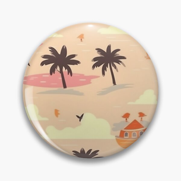 Item preview, Peach Island Pattern designed and sold by RooArtistry.