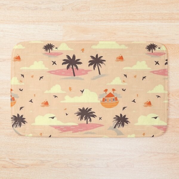 Item preview, Peach Island Pattern designed and sold by RooArtistry.