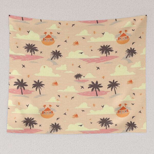 Item preview, Peach Island Pattern designed and sold by RooArtistry.
