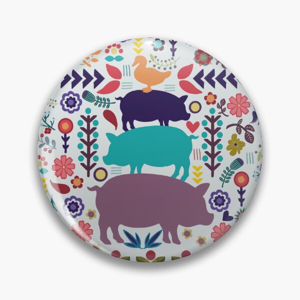 Item preview, Stacked Pigs Folk Art Design designed and sold by BEllenDesigns.