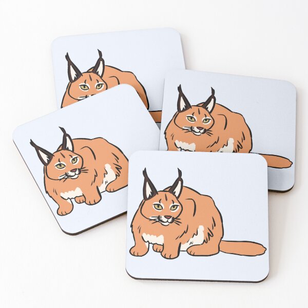 Item preview, Cute caracal illustration  designed and sold by Yarafantasyart.