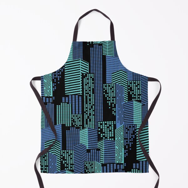 Item preview, Neon city. Seamless pattern from skyscrapers designed and sold by Marina Smorodinskaya.