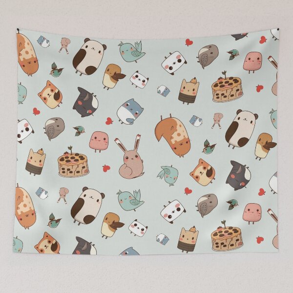 Item preview, Cute Forest Animals Pattern designed and sold by aiko-art.