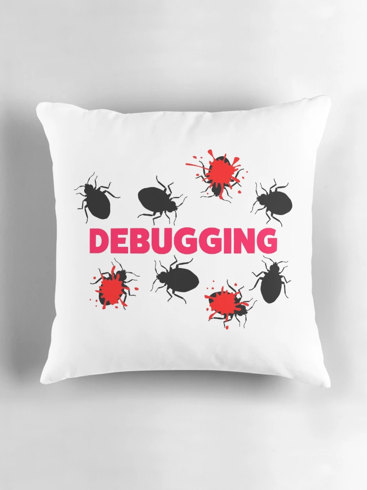Thumbnail 3 of 4, Pillow, Debugging designed and sold by KeepOnCoding.