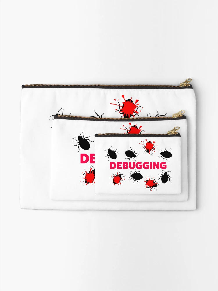 Thumbnail 2 of 4, Zipper Pouch, Debugging designed and sold by KeepOnCoding.