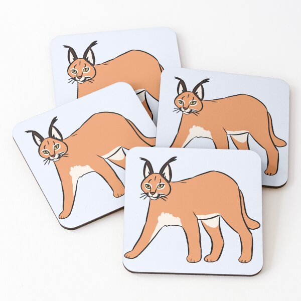 Item preview, Cute caracal illustration  designed and sold by Yarafantasyart.