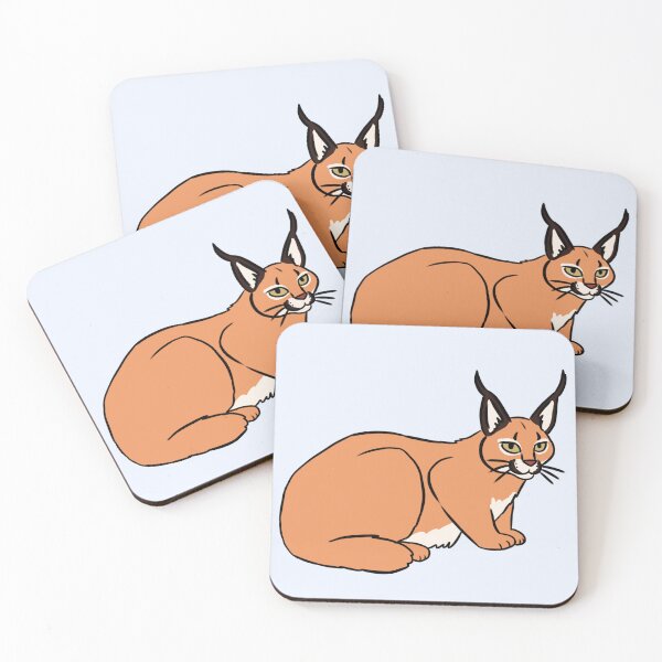 Item preview, Cute caracal illustration  designed and sold by Yarafantasyart.