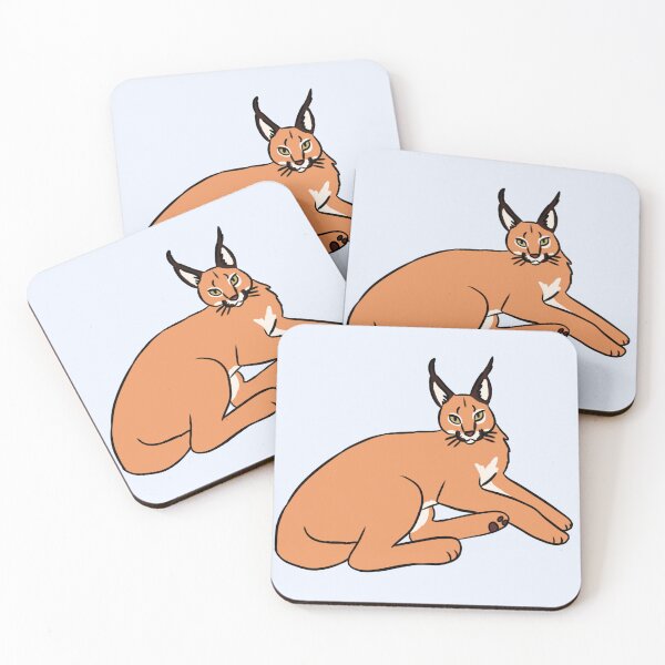 Item preview, Cute caracal illustration  designed and sold by Yarafantasyart.
