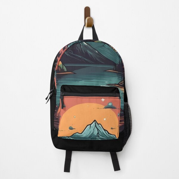 Vista previa del artículo con la obra «Camping Camping a la orilla de un lago de montaña», diseñado y vendido por togetherShirts.
