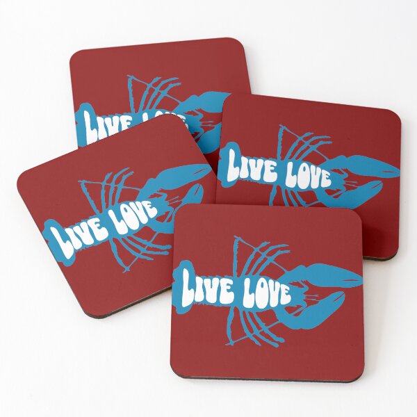 Item preview, Live Love Blue Lobster, Crustacean Food Fan  designed and sold by vystudio.
